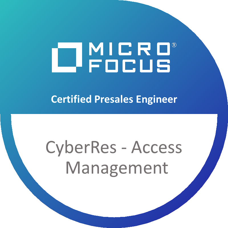 CyberRes-Access Management Certified Presales Engineer (MFCPE) logo