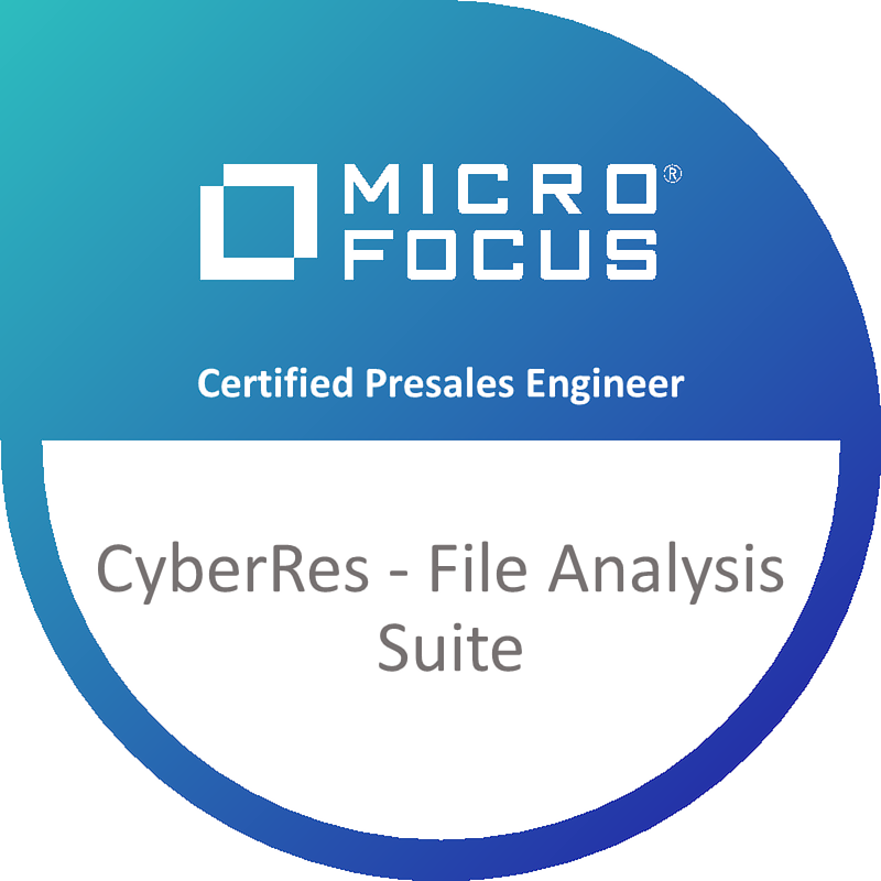 CyberRes-File Analysis Suite Certified Presales Engineer (MFCPE) logo