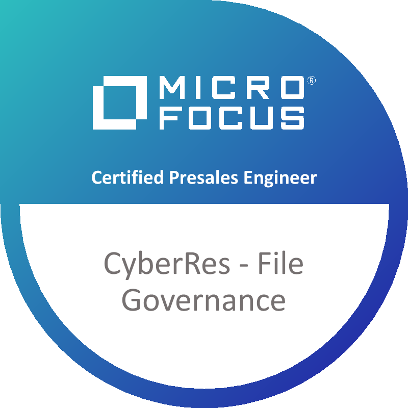 CyberRes-File Governance Certified Presales Engineer (MFCPE) logo