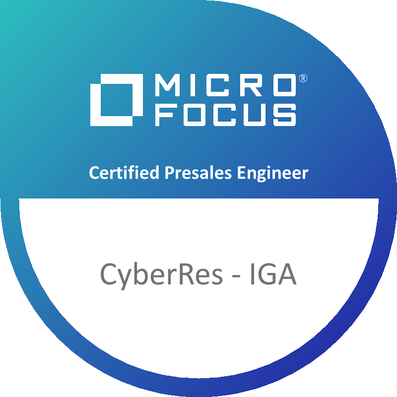 CyberRes-IGA Certified Presales Engineer (MFCPE) logo