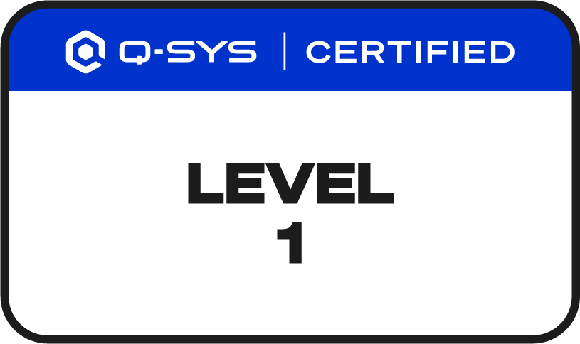 Q-SYS Level 1 Training logo